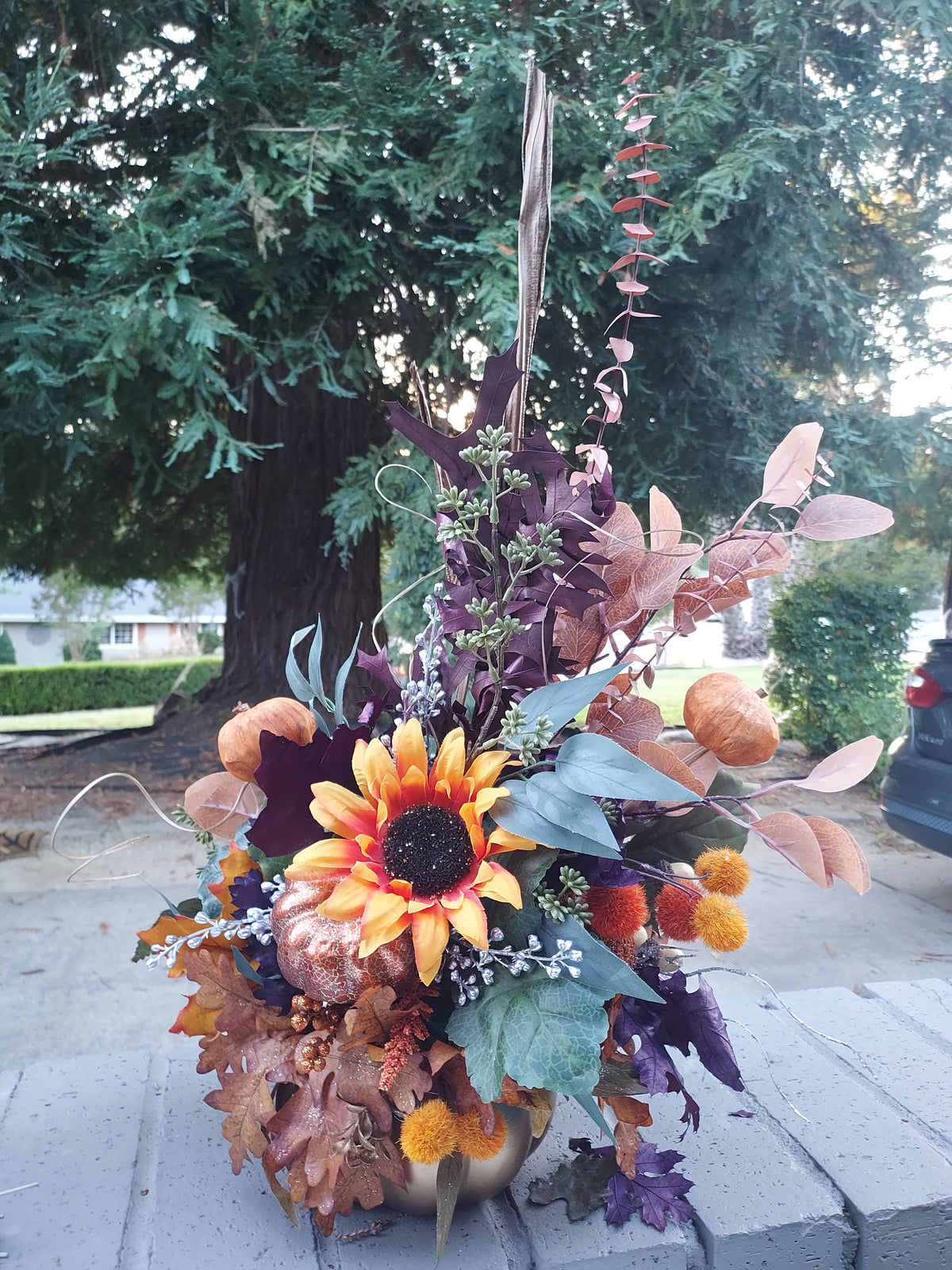 Pumpkin Vase Floral
